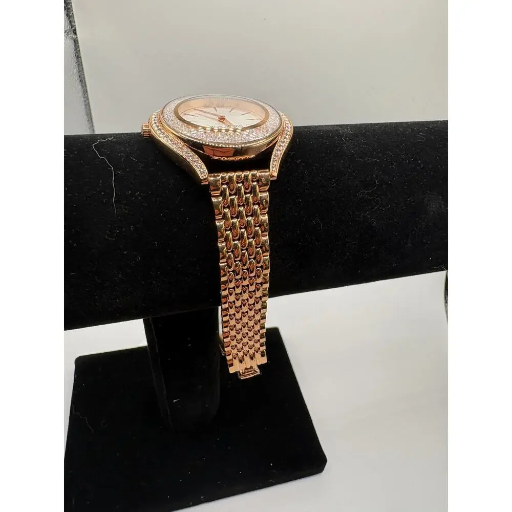Swarovski Crystalline Oval Rose Gold Crystal Watch New With Tags